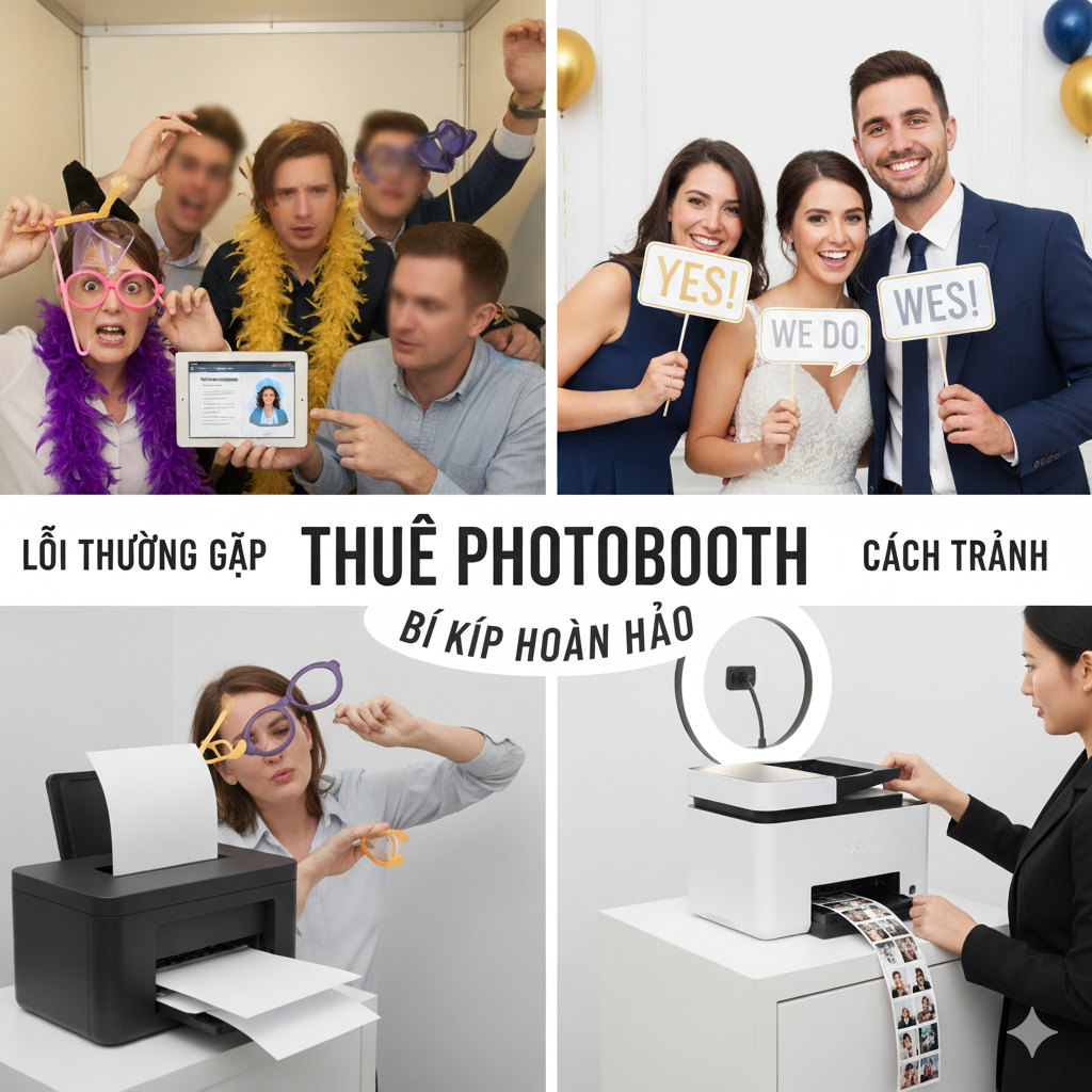 Những lỗi thường gặp khi thuê photobooth & cách tránh hiệu quả